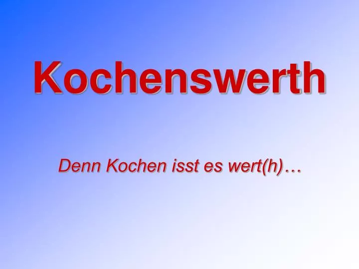 kochenswerth