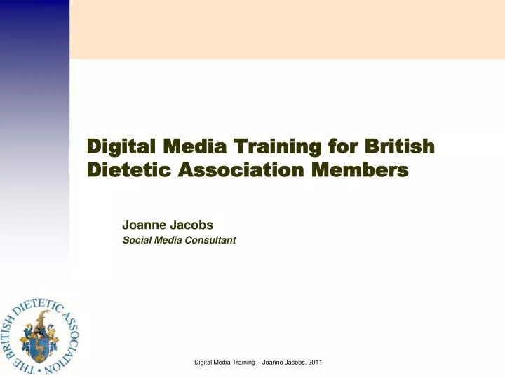 digital media training for british dietetic association members