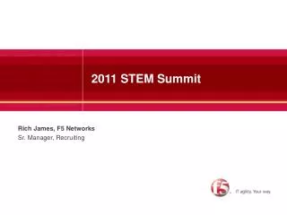 2011 STEM Summit