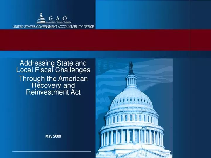 addressing state and local fiscal challenges through the american recovery and reinvestment act