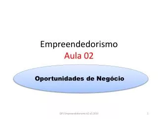 empreendedorismo aula 02