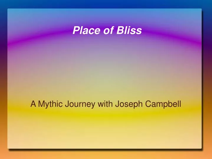 a mythic journey with joseph campbell