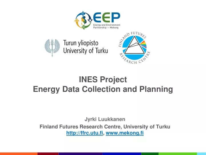 ines project energy data collection and planning