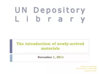 UN Depository Library