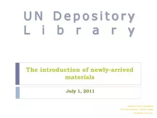 UN Depository Library