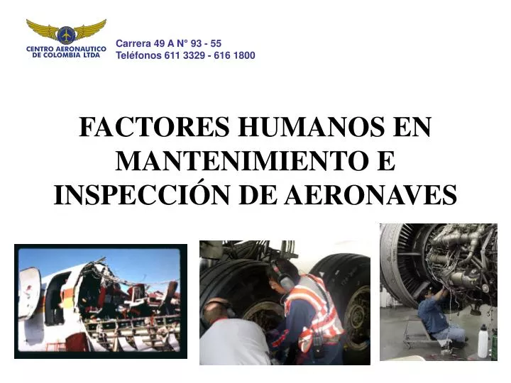 factores humanos en mantenimiento e inspecci n de aeronaves