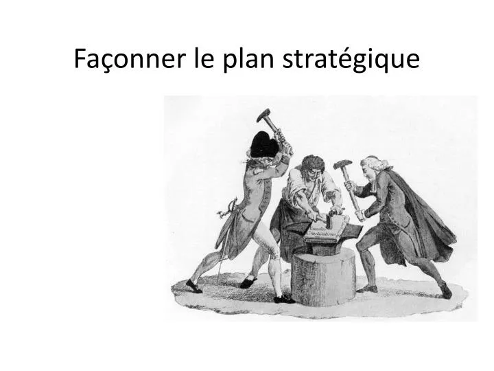 PPT - Façonner Le Plan Stratégique PowerPoint Presentation, Free ...