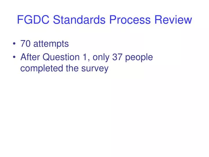 fgdc standards process review