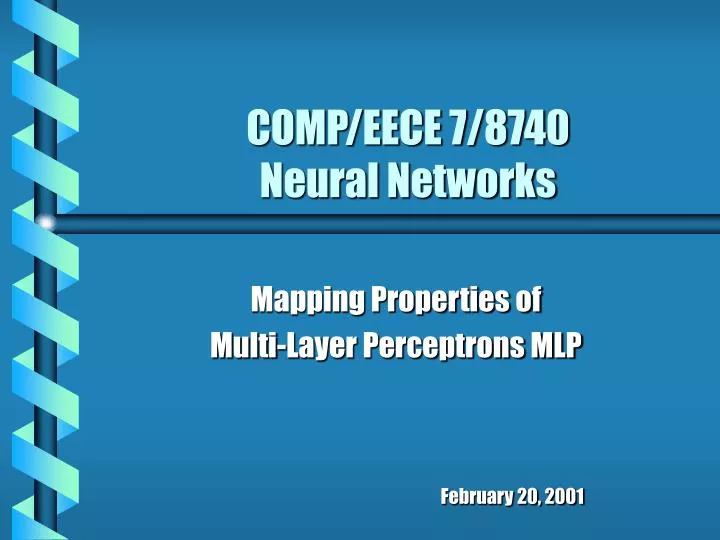 comp eece 7 8740 neural networks