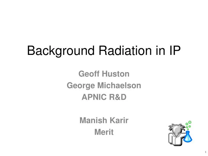 background radiation in ip