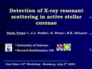 Detection of X-ray resonant scattering in active stellar coronae
