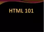 HTML 101 - slide 1