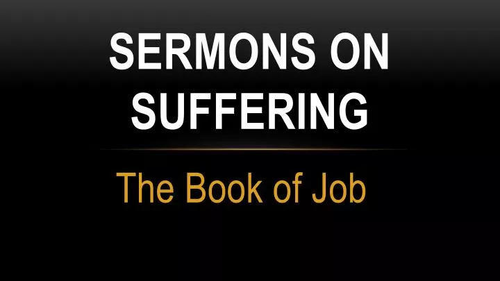 sermons on suffering