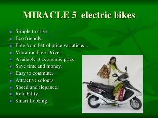 MIRACLE 5 electric bikes