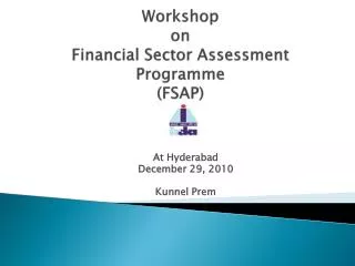 Workshop on Financial Sector Assessment Programme (FSAP)
