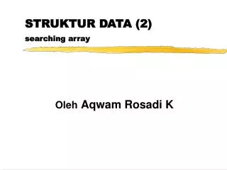 struktur data 2 searching array