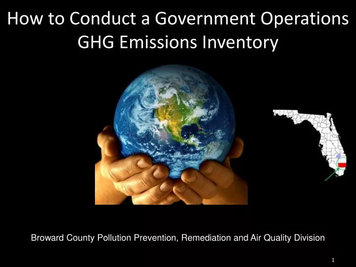 how to conduct a government operations ghg emissions inventory