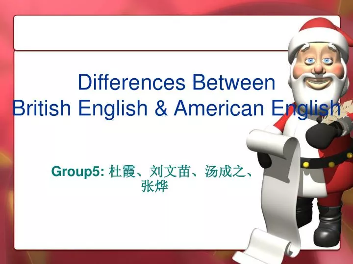 differences between british english american english