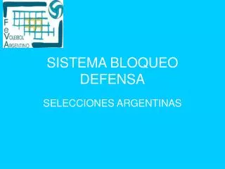 sistema bloqueo defensa