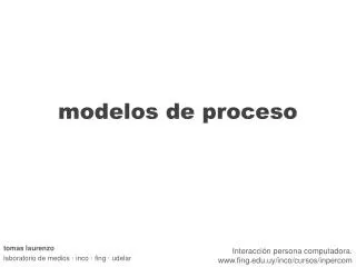 modelos de proceso