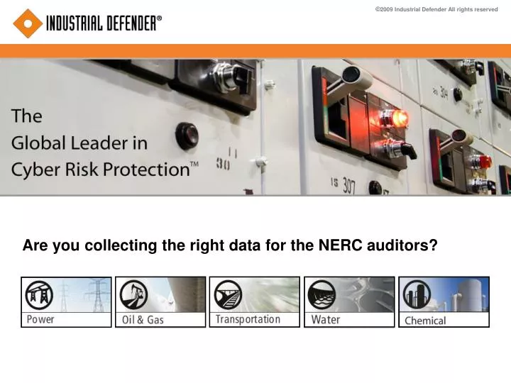 are you collecting the right data for the nerc auditors