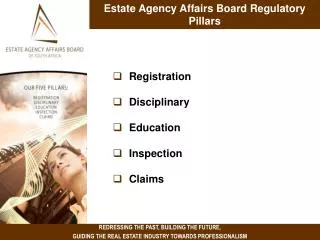 Estate Agency Affairs Board Regulatory Pillars