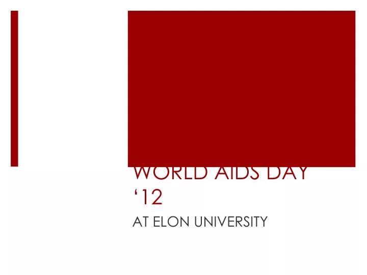 world aids day 12