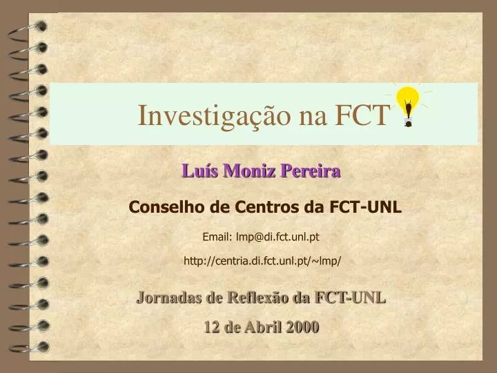 investiga o na fct