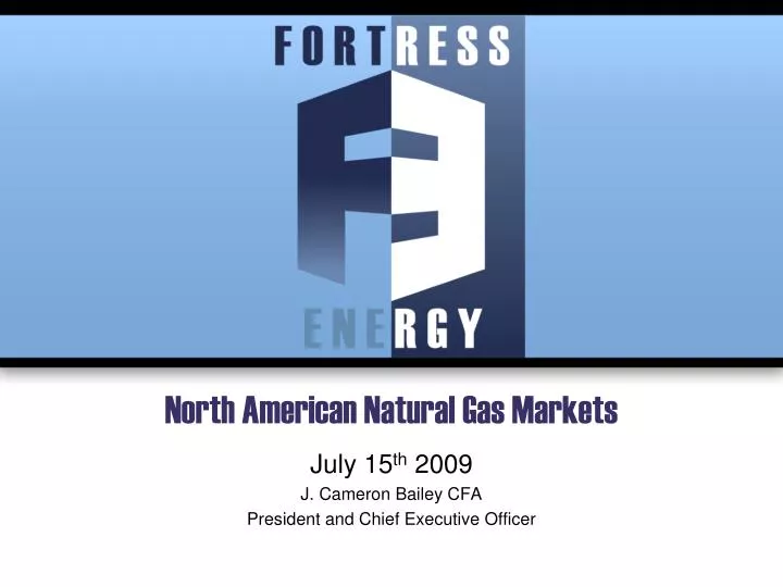 north american natural gas markets