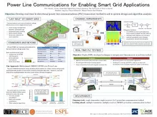 Power Line Communications for Enabling Smart Grid Applications