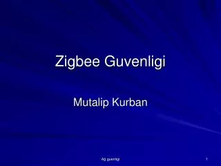 zigbee guvenligi
