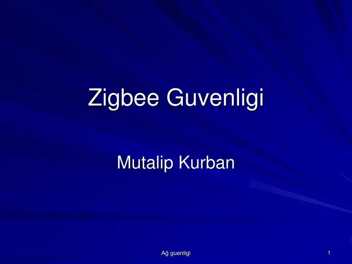 zigbee guvenligi