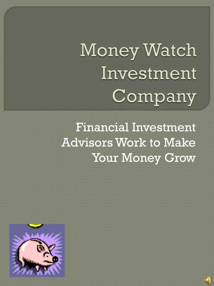 money watch investment company