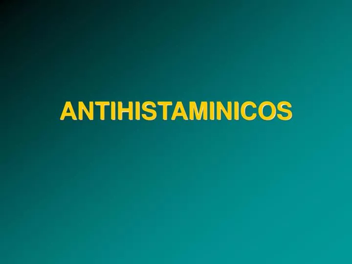antihistaminicos