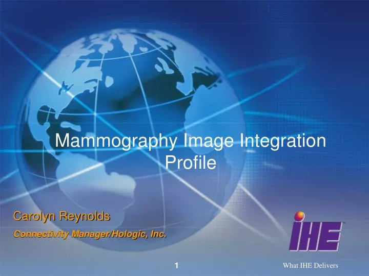 mammography image integration profile