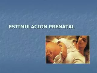 estimulaci n prenatal