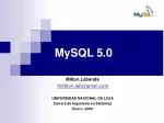 MySQL 5.0 - slide 1
