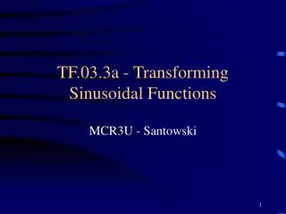 TF.03.3a - Transforming Sinusoidal Functions