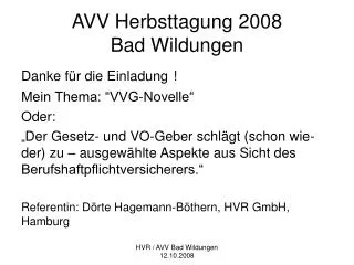 avv herbsttagung 2008 bad wildungen