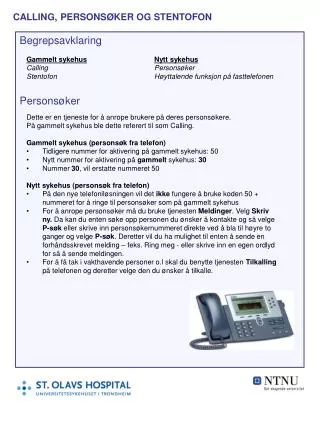 calling persons ker og stentofon