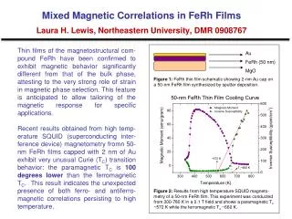 Mixed Magnetic Correlations in FeRh Films Laura H. Lewis, Northeastern University, DMR 0908767