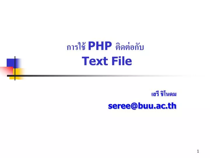 php text file