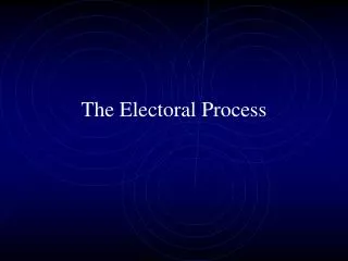 PPT - CHAPTER 7 THE ELECTORAL PROCESS PowerPoint Presentation, Free ...