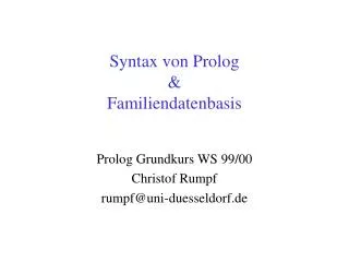 syntax von prolog familiendatenbasis