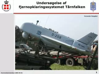 unders gelse af fjernopklaringssystemet t rnfalken