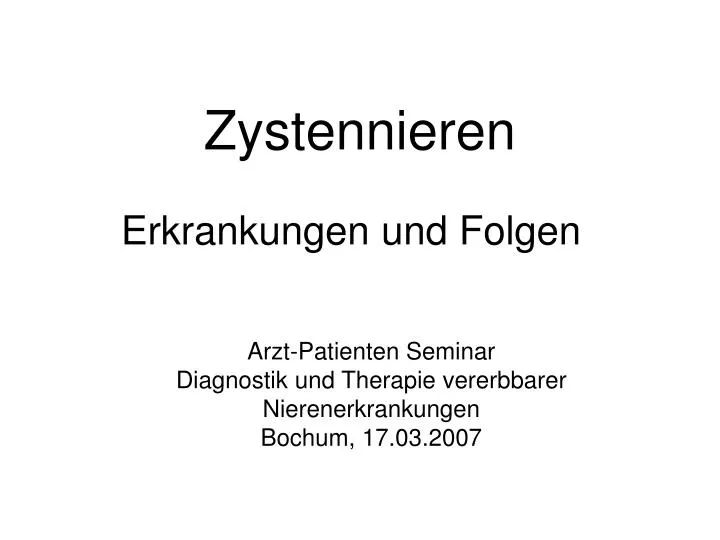 zystennieren