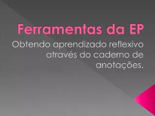 ferramentas da ep