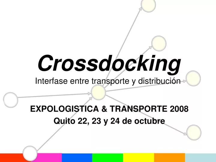 crossdocking interfase entre transporte y distribuci n