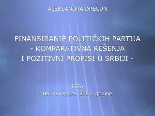 aleksandra drecun