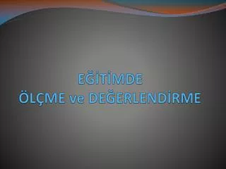 e t mde l me ve de erlend rme